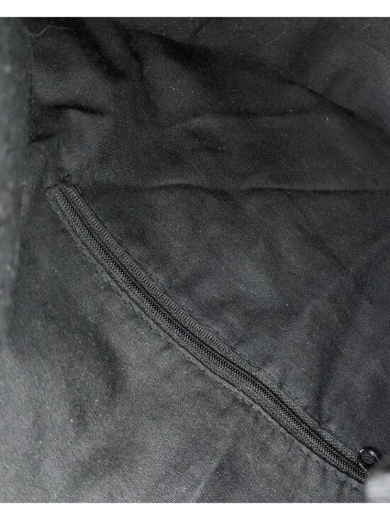 Gothic Black Squad Drawstring Backpack With Inner Zipper Pocket